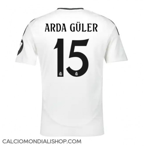 Maglie da calcio Real Madrid Arda Guler #15 Prima Maglia 2024-25 Manica Corta